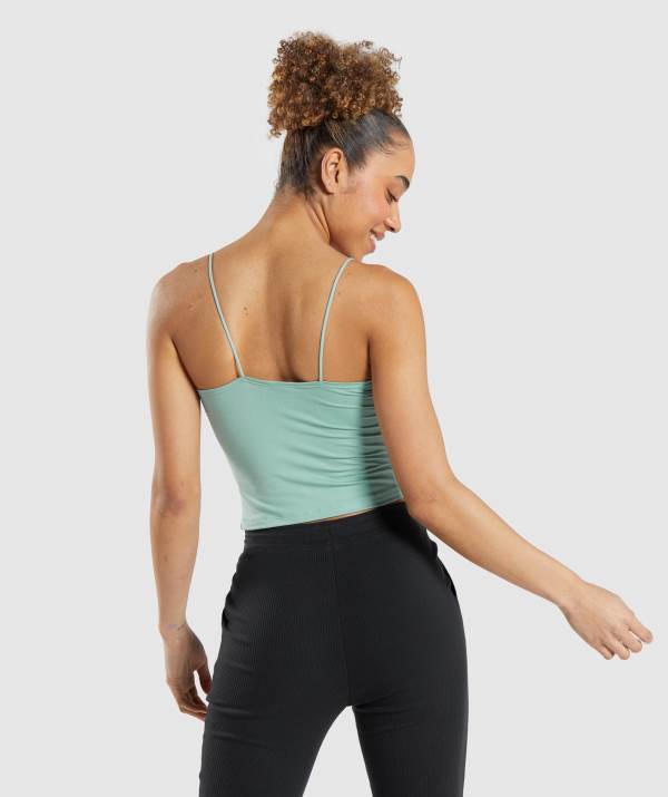 Damske Tielko Gymshark Pause Cami Modre | SG5648730